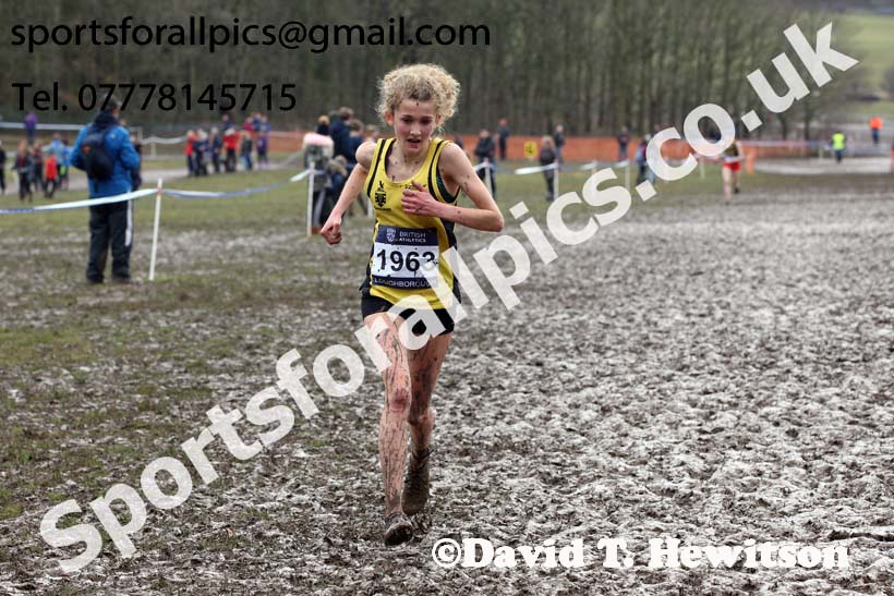 Womens under-17s 2018 British Inter Counties Cross Country Champs., Prestwold Hall, Loughborough. Photo: David T. Hewitson/Sports for All Pics